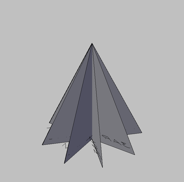 Bloque Autocad Vista de Árbol Pino 26 en 3D